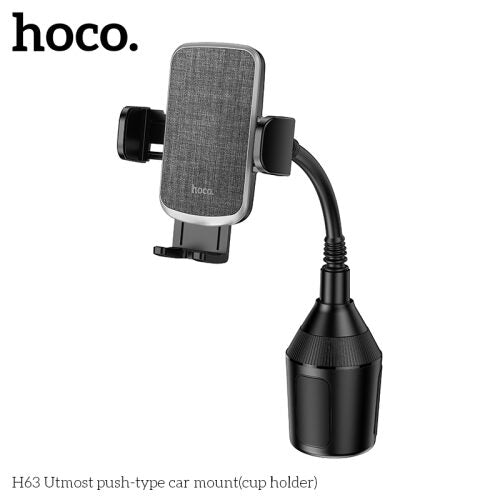 Hoco H63 Car Phone Holder – Adjustable Cup Holder Mount - Saif Al Najmi KwPhone HolderHocoSaif Al Najmi KwHoco H63 Car Phone Holder – Adjustable Cup Holder Mount